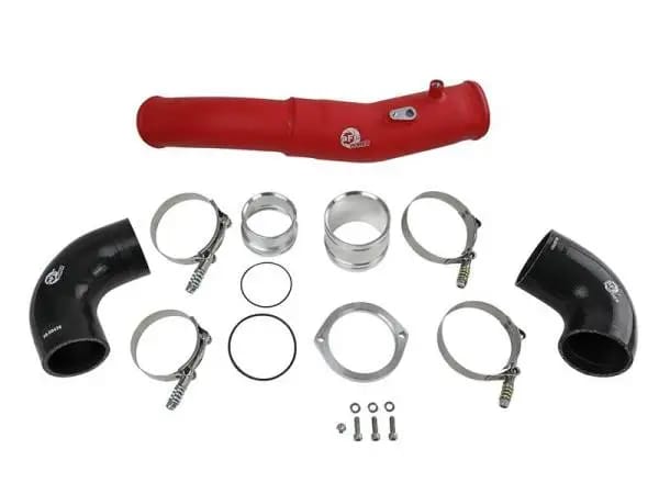 aFe 2020 Toyota Supra 3.0L 3in Red Intercooler Tube - Hot thumbnail 3