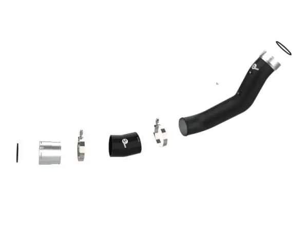 aFe 20-23 GM Diesel Trucks V8 6.6L L5P BladeRunner 3.5in Aluminum Cold Charge Pipe - Black thumbnail 6