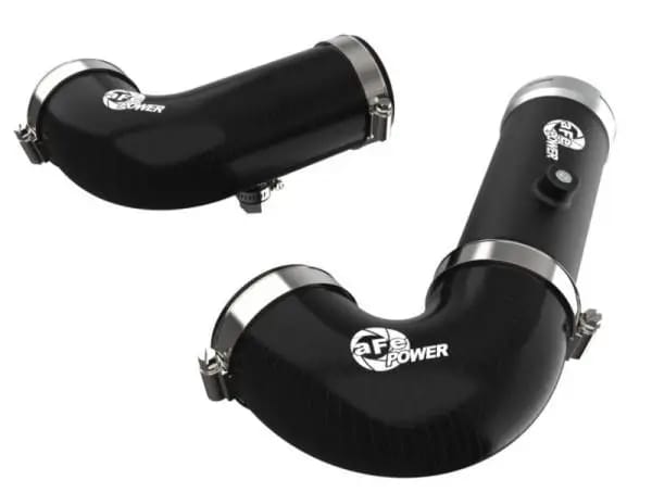 aFe BladeRunner Intercooler Hot & Cold Side Tubes Combo 20-21 GM Trucks 3.0L (td) - Black thumbnail 6
