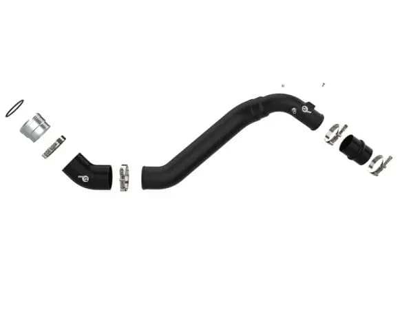 aFe Bladerunner Intercooler Cold Charge Pipe Black 3.5-2.75in 2021+ Ford F-150 V6-2.7L (tt) thumbnail 4