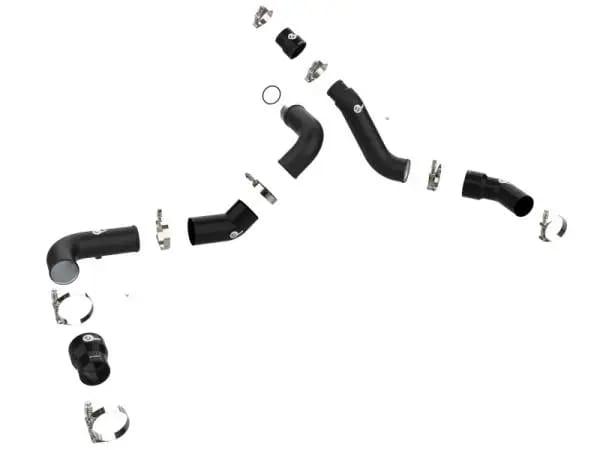 aFe 16-19 RAM 1500 V6 3.0L (TD) BladeRunner 3in Aluminum Hot & Cold Charge Pipe Kit - Black thumbnail 7