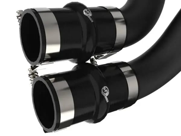 aFe BladeRunner 21-22 Ford F-150 Ecoboost V6-3.5L(tt) Aluminum Hot and Cold Charge Pipe Kit Black thumbnail 3