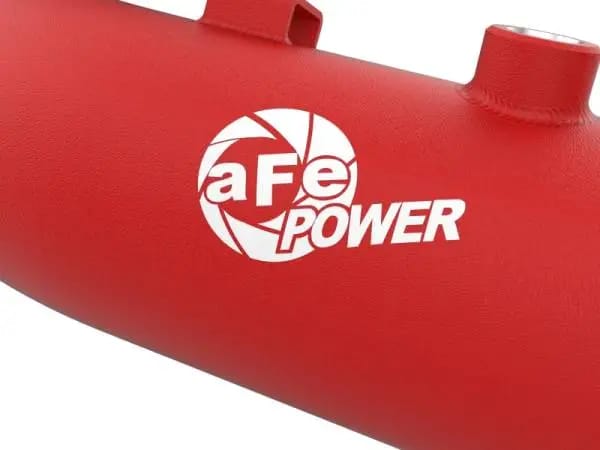 aFe 23-25 Ford F250/F350 Super Duty V8-6.7L BladeRunner Aluminum Hot & Cold Charge Pipe Kit - Red thumbnail 2