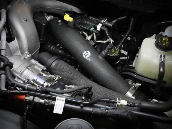 aFe 23-24 Ford F250/F350 Super Duty V8-6.7L BladeRunner 3 In. Aluminum Hot Charge Pipe- BLK thumbnail 5