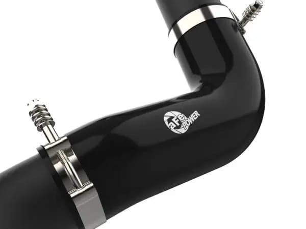 aFe 2024 GM Diesel Trucks V8 6.6L L5P BladeRunner Aluminum 3in Hot & 3.5in Cold Charge Pipe - Black thumbnail 4