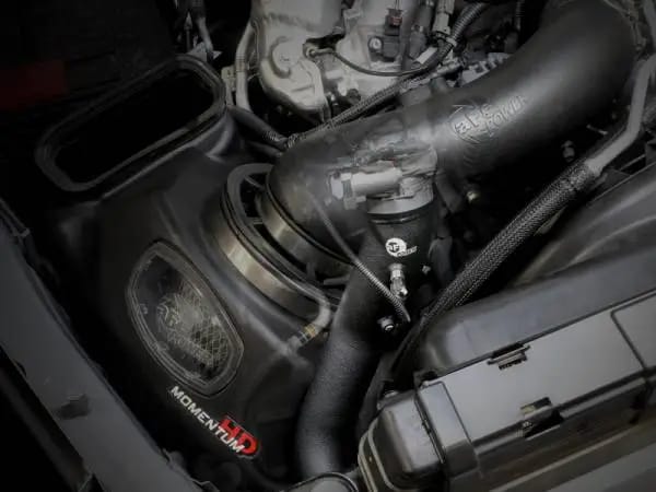 aFe 2024 GM Diesel Trucks V8 6.6L L5P BladeRunner 3.5in Aluminum Cold Charge Pipe - Black thumbnail 5