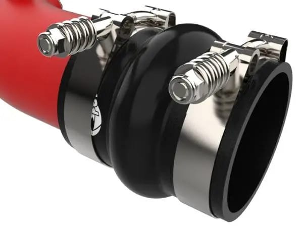 aFe 23-24 Ford Diesel Trucks V8-6.7L (td) BladeRunner Aluminum Hot and Cold Charge Pipe Kit - Red thumbnail 2