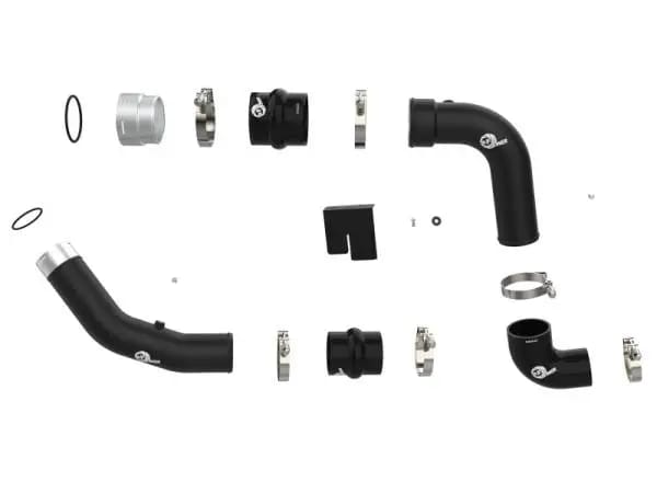 aFe 23-24 Ford Diesel Trucks V8-6.7L (td) BladeRunner Aluminum Hot and Cold Charge Pipe Kit - Black thumbnail 3