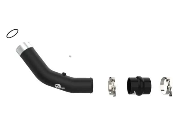 aFe 23-24 Ford Diesel Trucks V8-6.7L (td) BladeRunner 3in. Aluminum Hot Charge Pipe - Black thumbnail 3