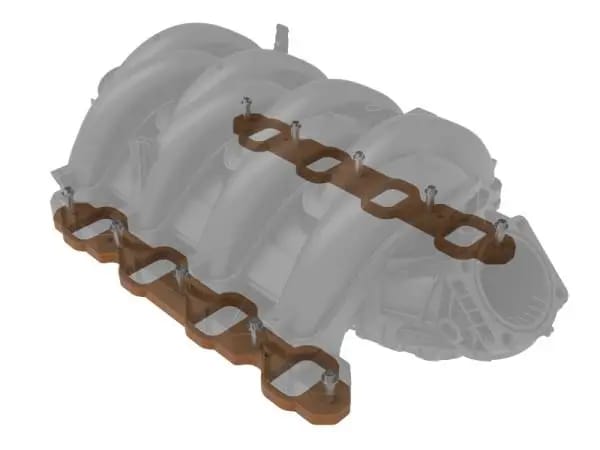 aFe Silver Bullet Intake Manifold Spacer Kit 2020 F-250/F-350 V8-7.3L thumbnail 2