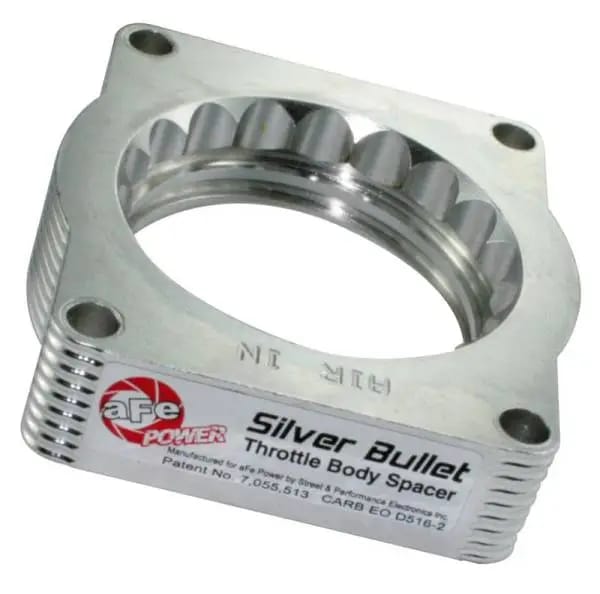 aFe Silver Bullet Throttle Body Spacers TBS GM Trucks & SUVs 99-07 V8-4.8/5.3/6.0L (GMT800) thumbnail 2