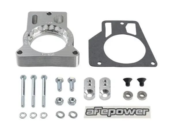 aFe Silver Bullet Throttle Body Spacer GM Trucks 2500/3500 96-00 V8-7.4L/01-07 V8-8.1L thumbnail 2