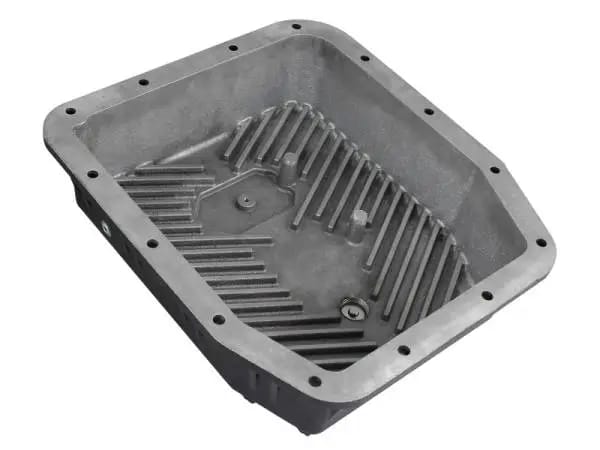 aFe POWER Transmission Pan Ford Trucks 80-92 (AOD Transmission)- Black w/ Machined Fins thumbnail 4