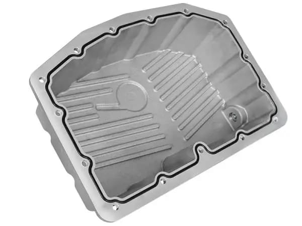 aFe Street Series Engine Oil Pan Raw w/ Machined Fins; 11-17 Ford Powerstroke V8-6.7L (td) thumbnail 3