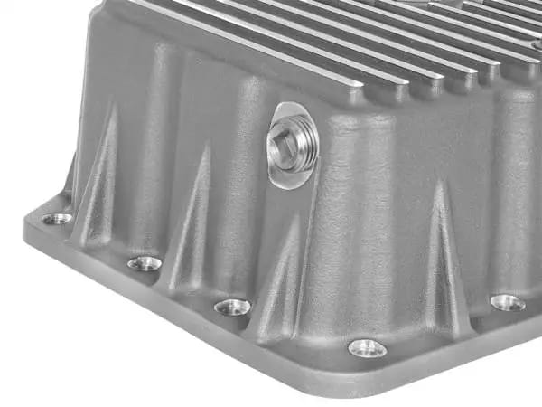 aFe Street Series Engine Oil Pan Raw w/ Machined Fins; 11-17 Ford Powerstroke V8-6.7L (td) thumbnail 4
