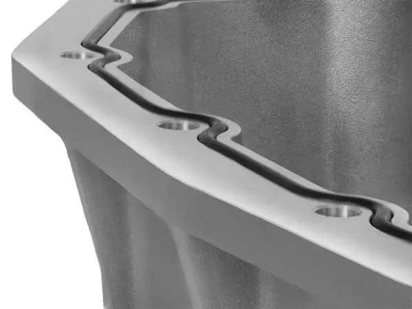 aFe Street Series Engine Oil Pan Raw w/ Machined Fins; 11-17 Ford Powerstroke V8-6.7L (td) thumbnail 5