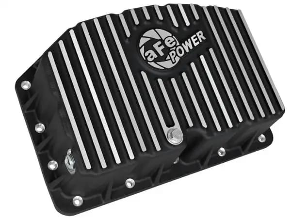 AFE Pro Series Engine Oil Pan Black w/Machined Fins; 11-16 Ford Powerstroke V8-6.7L (td) thumbnail 2