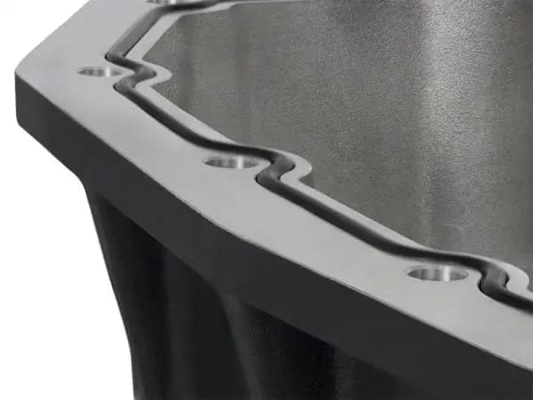 AFE Pro Series Engine Oil Pan Black w/Machined Fins; 11-16 Ford Powerstroke V8-6.7L (td) thumbnail 5