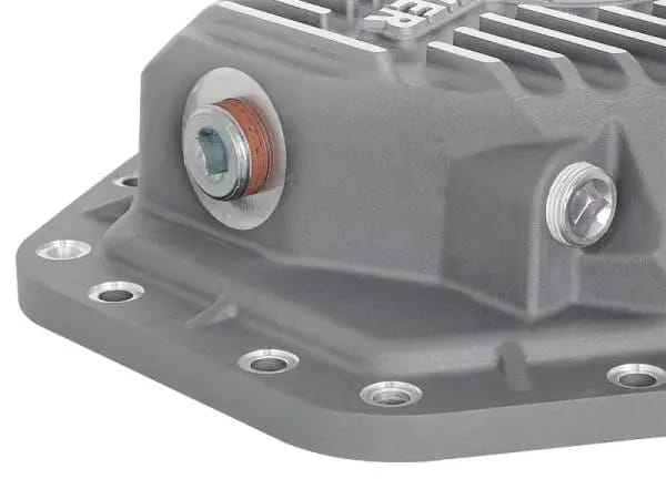 aFe Power Street Ser Rear Diff Cover Raw w/Mach Fin 2017 Ford Diesel Trucks V8-6.7L(td) Dana M275-14 thumbnail 4