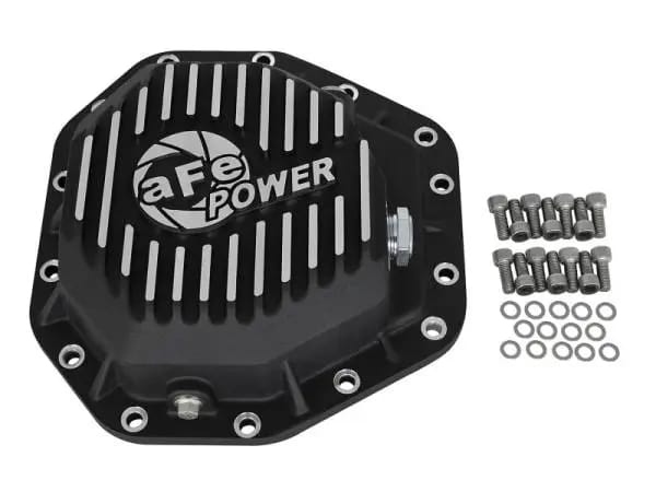 aFe Power Pro Ser Rear Diff Cover Black w/Mach Fins 2017 Ford Diesel Trucks V8-6.7L(td) Dana M275-14 thumbnail 6