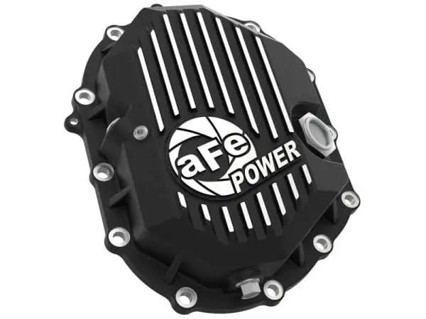 AFE Power 11-18 GM 2500-3500 AAM 9.25 Axle Front Differential Cover Black Machined Street Series thumbnail 3