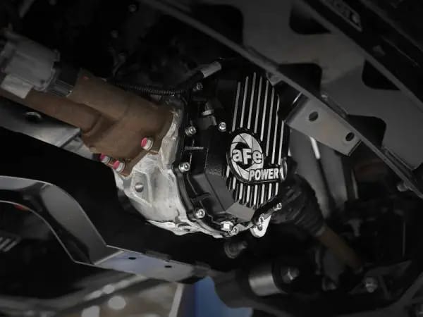 AFE Power 11-18 GM 2500-3500 AAM 9.25 Axle Front Differential Cover Black Machined Street Series thumbnail 2
