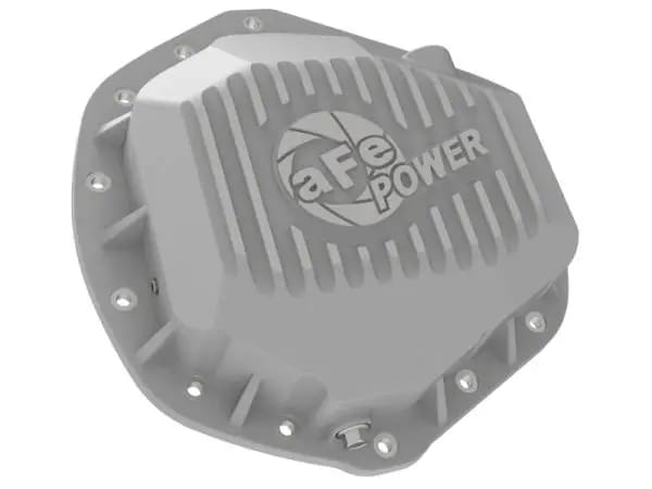 aFe Street Series Rear Differential Cover Raw w/ Machined Fins 01-18 GM Diesel Trucks V8-6.6L (td) thumbnail 2