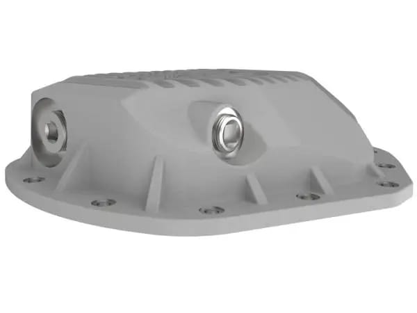 aFe Street Series Rear Differential Cover Raw w/ Machined Fins 01-18 GM Diesel Trucks V8-6.6L (td) thumbnail 4
