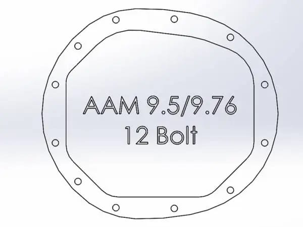 aFe Power Pro Series AAM 9.5/9.76 Rear Diff Cover Black w/Mach Fins 14-19 GM Silverado/Sierra 1500 thumbnail 6