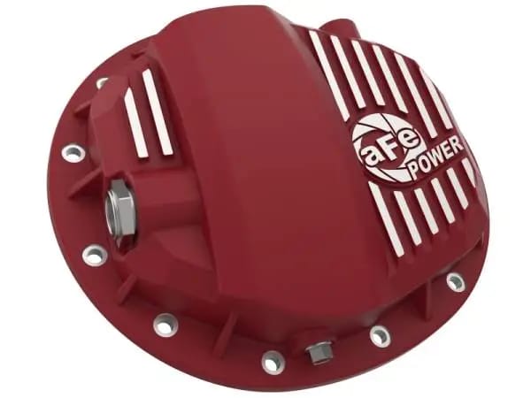 aFe Pro Series GMCH 9.5 Rear Diff Cover Red w/ Machined Fins 19-20 GM Silverado/Sierra 1500 thumbnail 2