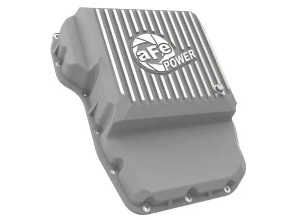 aFe Transmission Pan Raw w/ Machined Fins 13-19 Dodge Diesel Trucks L6-6.7L (td) thumbnail 5