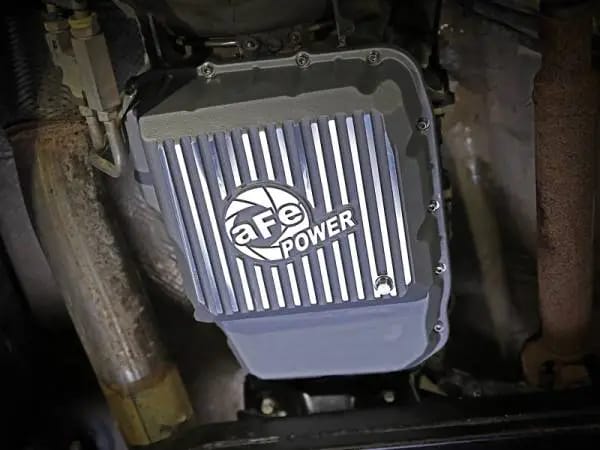 aFe Transmission Pan Raw w/ Machined Fins 13-19 Dodge Diesel Trucks L6-6.7L (td) thumbnail 3