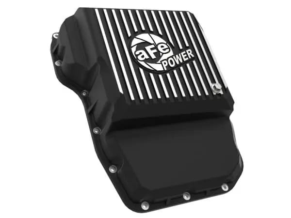 aFe Transmission Pan (Black w/ Machined Fins) 13-19 Dodge Diesel Trucks L6-6.7L (td) thumbnail 3