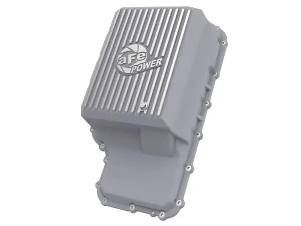 aFe 20-21 Ford Truck w/ 10R140 Transmission Pan Raw POWER Street Series w/ Machined Fins