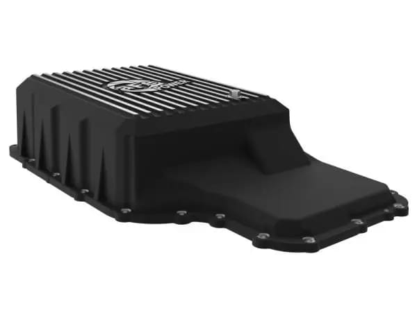 aFe 20-21 Ford Truck w/ 10R140 Transmission Pan Black POWER Street Series w/ Machined Fins thumbnail 4