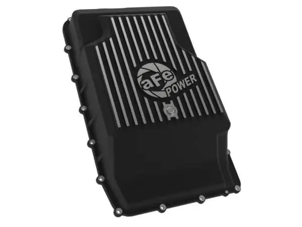 aFe 17-24 Ford F-150 10R60/10R80 Pro Series Rear Transmission Pan Black w/ Machined Fins thumbnail 5