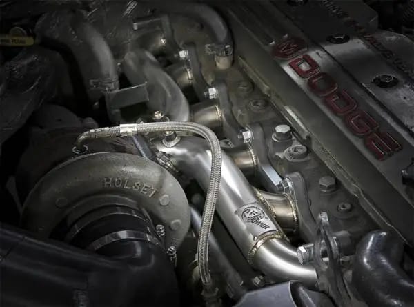 aFe Twisted Steel Header Turbo Manifold (T3) 98.5-02 Dodge Diesel Trucks L6 5.9L (td) thumbnail 2