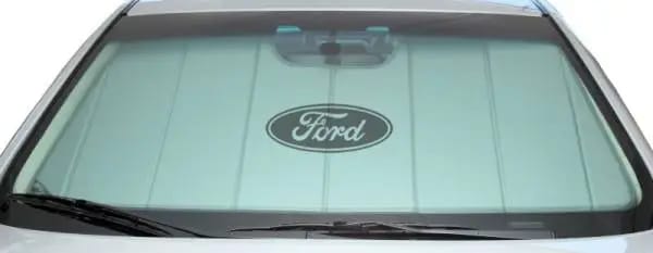 Covercraft UVS100 Custom Sunscreen with Black Ford Oval logo