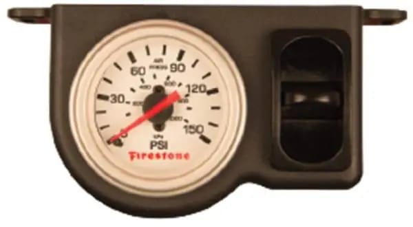Firestone Electric Single Pressure Gauge - White Plastic (WR17602572) thumbnail 2