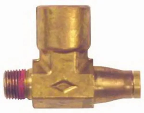 Firestone Compressor Tee 1/4in. x 1/8in. NPMT x 1/8in. NPFT Air Fitting - Single (WR17603066) thumbnail 2