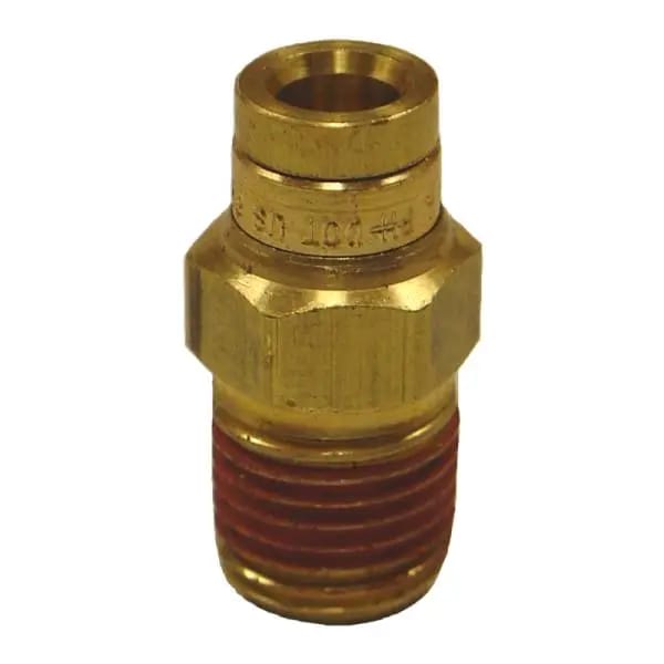 Firestone Male Connector 3/8in. Push-Lock x 1/4in. NPT Brass Air Fitting - 25 Pack (WR17603104) thumbnail 2