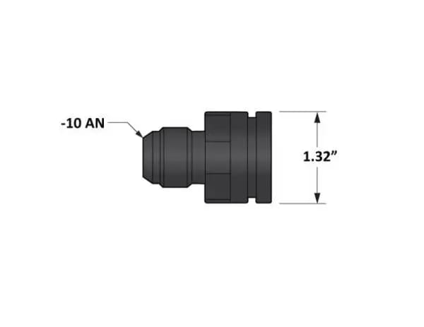 Fleece Performance Universal Billet Aluminum Adapter Fitting -10AN Male to 1.325in O-Ring Bore thumbnail 4