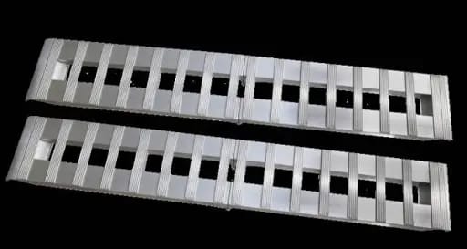 Gen-Y Heavy-Duty 8ft Aluminum Foldable Loading Ramps 15in x 96in 3K Capacity Per Ramp - Pair