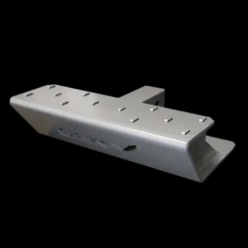 Gen-Y Skid Plate - 2in Shank - Clear Coated Aluminum