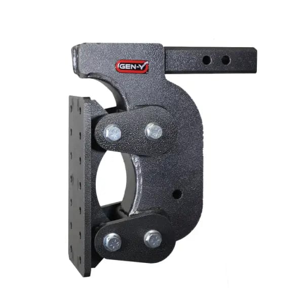 Gen-Y The Boss Torsion-Flex Pintle Plate 2in Shank 12.5in Drop 16K Hitch w/GH-0100 Stabilizer Kit thumbnail 2