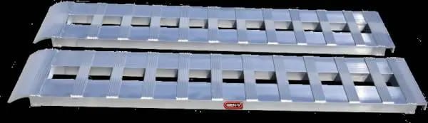 Gen-Y Heavy-Duty 14ft Aluminum Loading Ramps 15in x 168in 4K Capacity Per Ramp - Pair