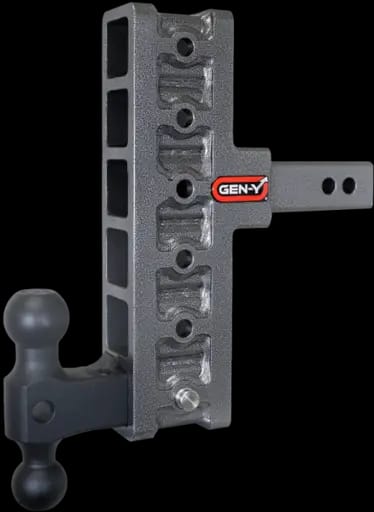 Gen-Y Mega Duty 2in Shank 7.5in Offset Drop 2K TW 16K Hitch w/GH-051 Dual-Ball