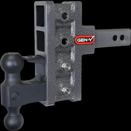Gen-Y Mega Duty 2in Shank 5in Offset Drop 2K TW 16K Hitch w/GH-051 Dual-Ball/GH-032 Pintle Lock