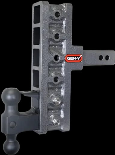 Gen-Y Mega Duty 2in Shank 7.5in Offset Drop 16K Hitch w/GH-051 Dual-Ball/GH-032 Pintle Lock