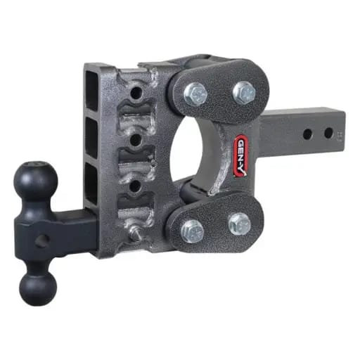Gen-Y The Boss Torsion-Flex 2.5in Shank 5in Drop 1.1K TW 10K Hitch w/GH-031 Dual-Ball